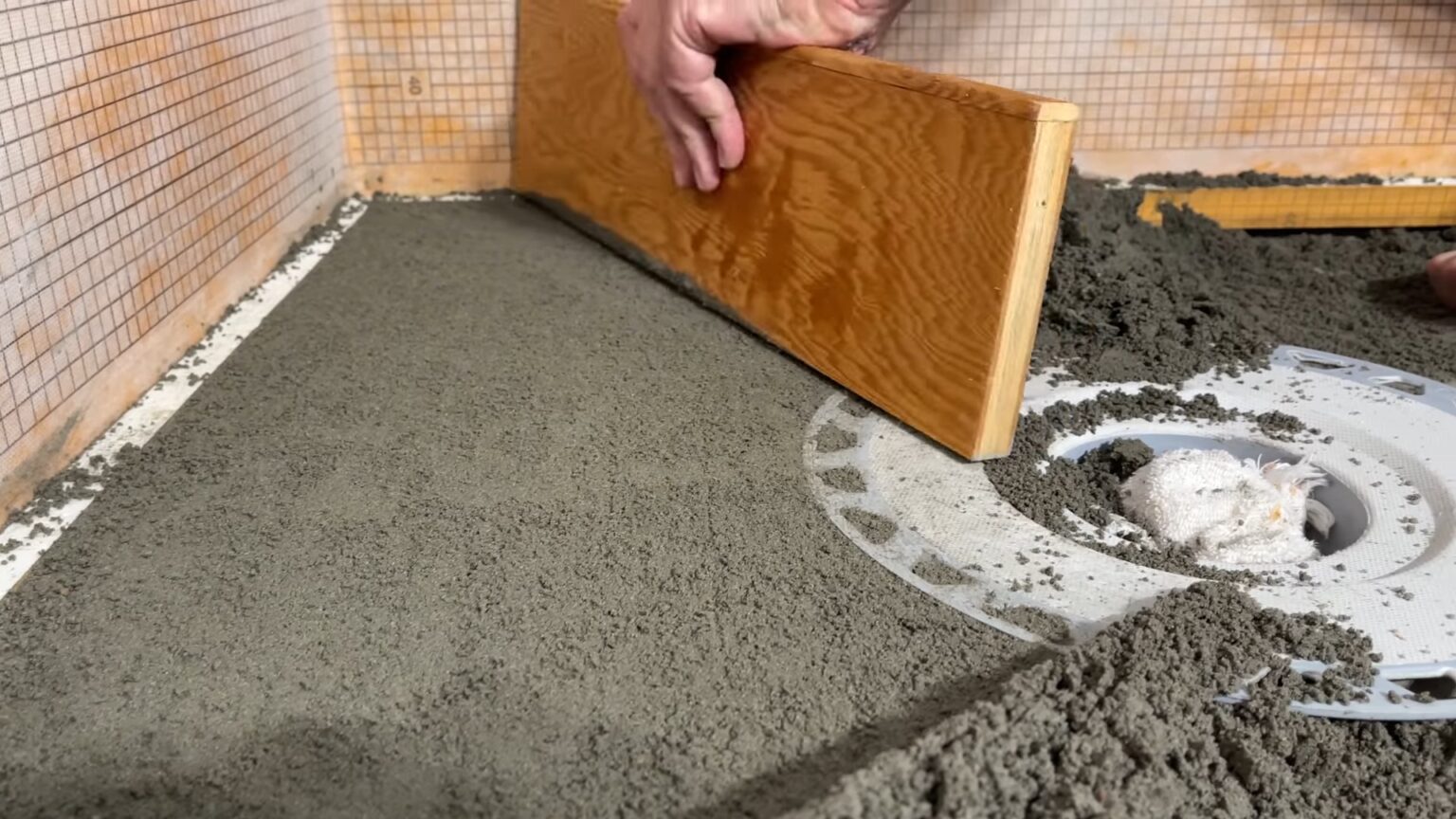 What Concrete Mix to Use for Shower Pans StepbyStep
